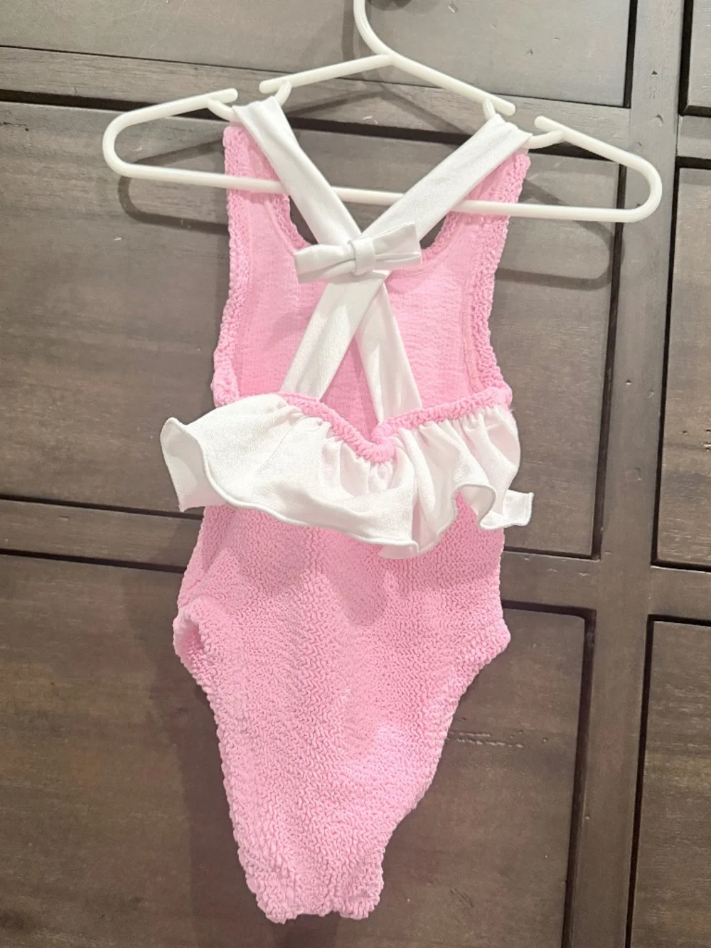 Hunza G Kids Lara One Piece Swimsuit Bubblegum Pink Ages 3-6